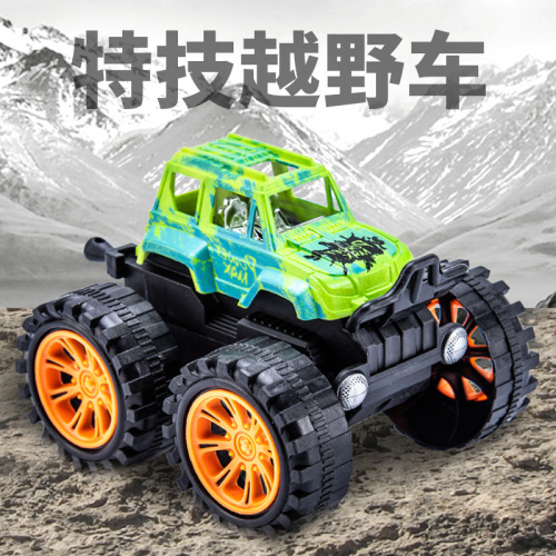 Cross-Border Amazon Inertial Stunt SUV Children‘s Toy Car