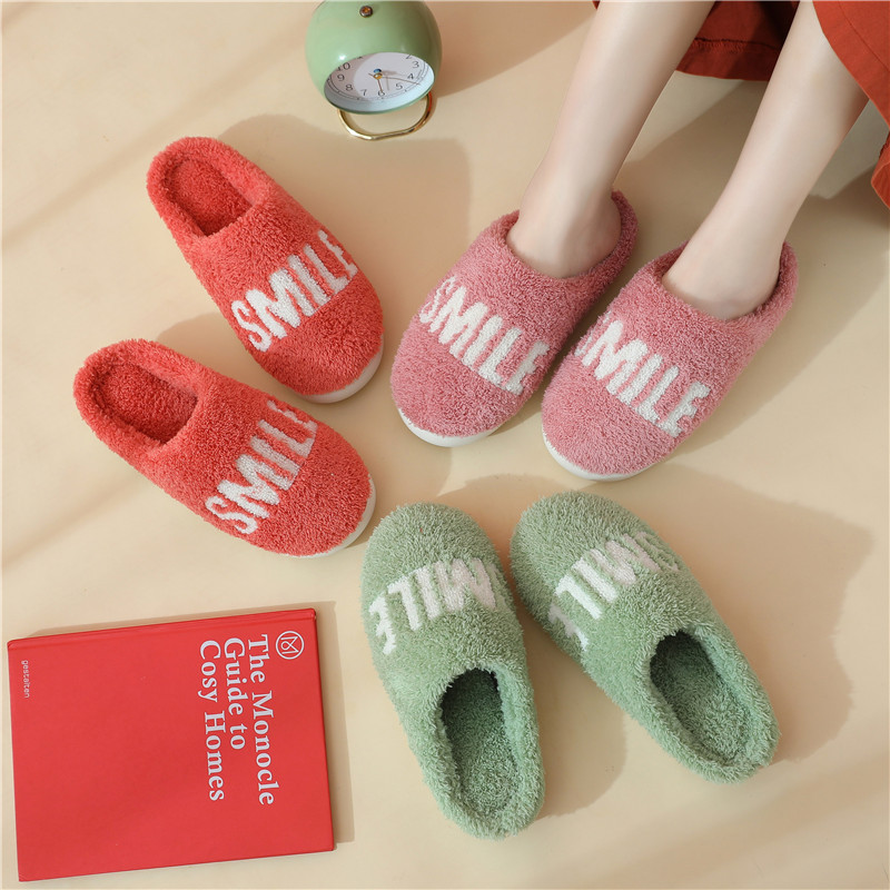 毛绒拖鞋情侣2021新款秋冬季休闲厚底室内居家百搭保暖棉拖鞋