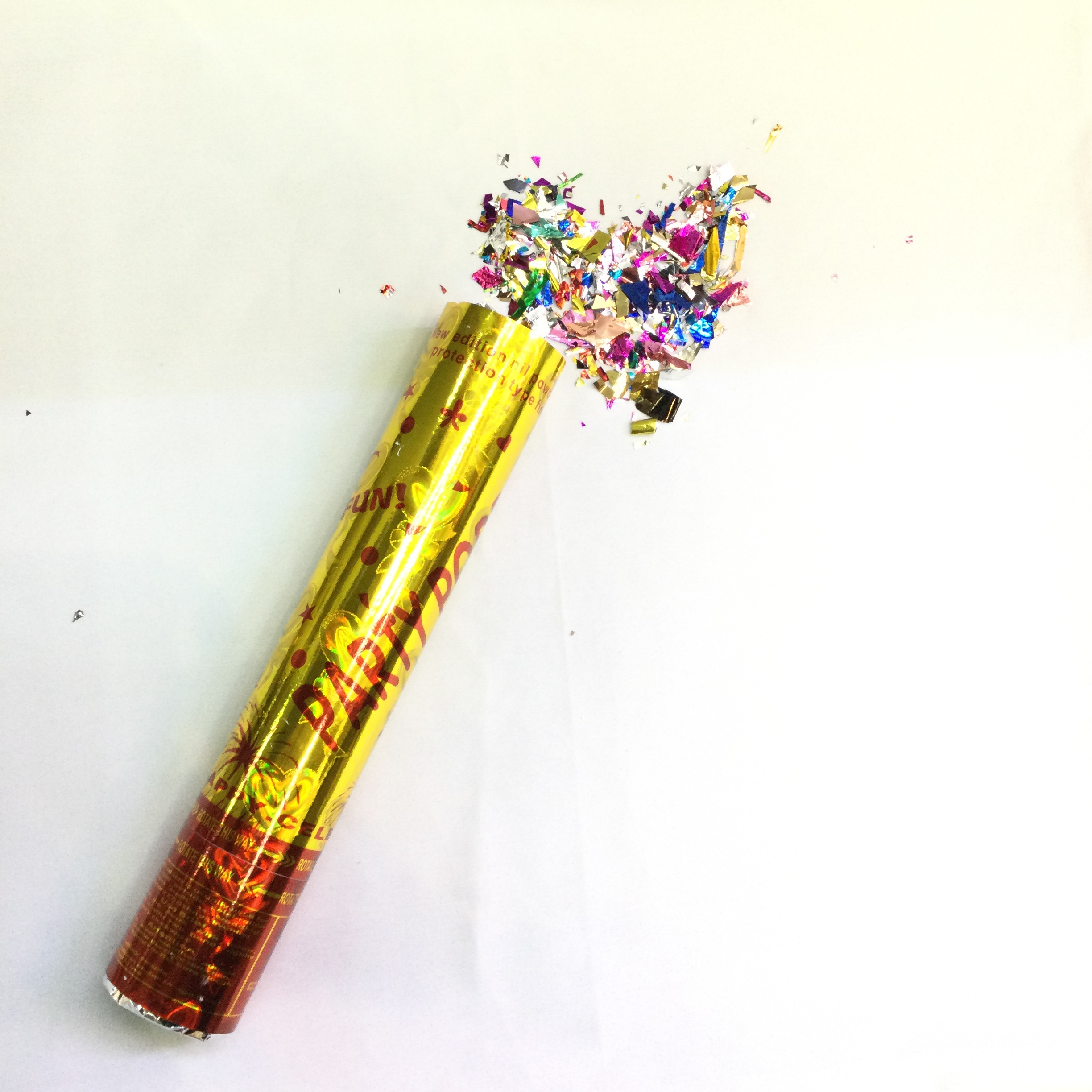 礼炮礼花按钮旋节日用品手持定制纸管透明管五彩纸屑花瓣结婚生日