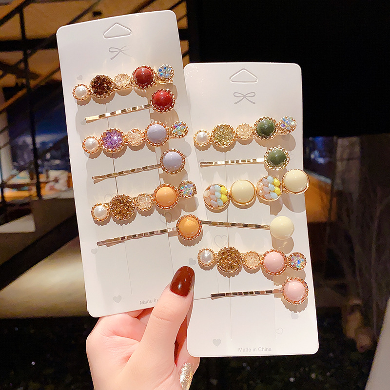 韩国网红发夹仙女后脑勺刘海一字夹卡子头饰简约超仙发卡森系夹子