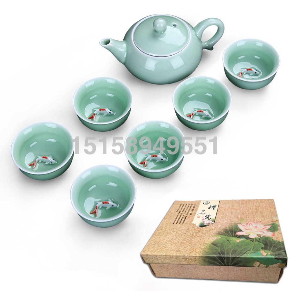 7头茶具套装功夫茶礼盒包装