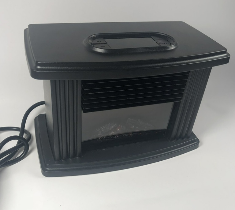 New flame heater for fireplaces, small and mini fireplaces, rapid heating, European-style vertical warm air blower pic 3