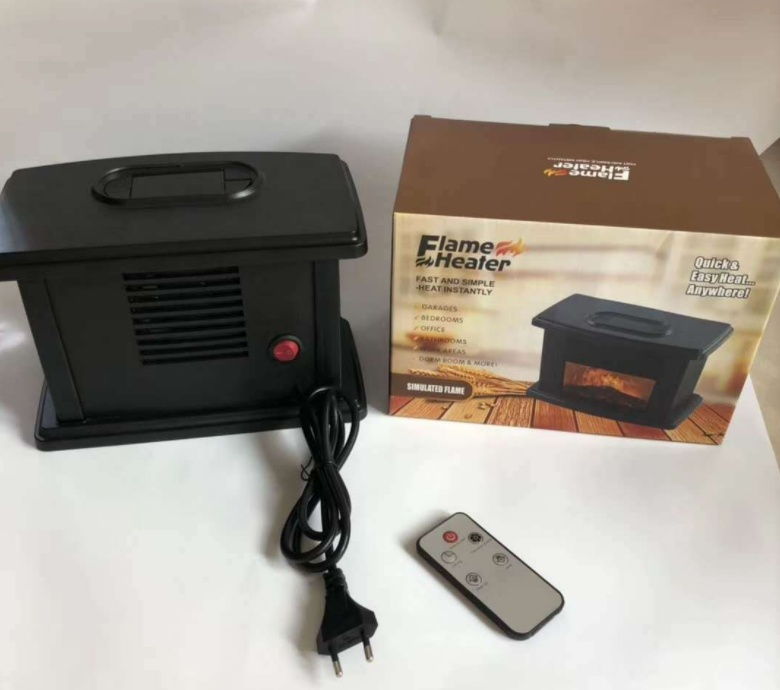 New flame heater for fireplaces, small and mini fireplaces, rapid heating, European-style vertical warm air blower pic 4
