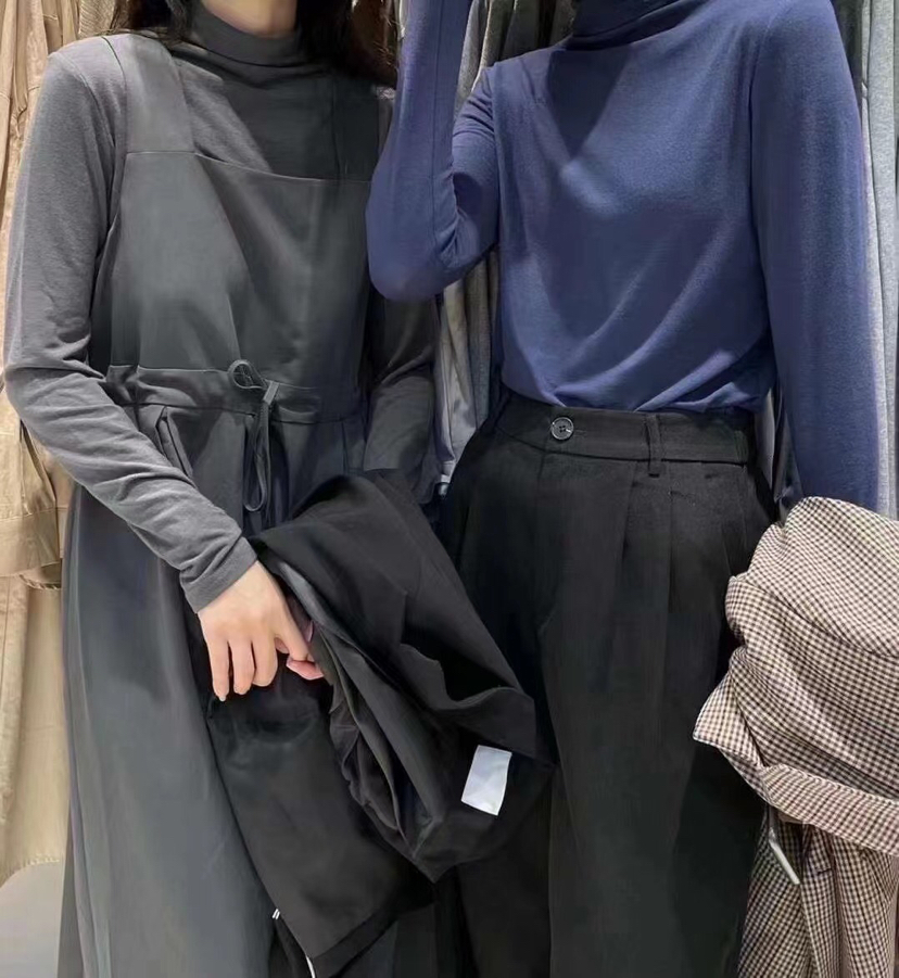 高领针织衫女长袖内搭秋冬2021新款时尚修身复古洋气慵懒打底上衣