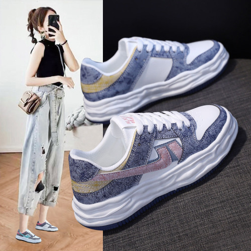 women‘s white shoes autumn new korean style student casual white shoes women‘s low-top platform sneakers women‘s nk132