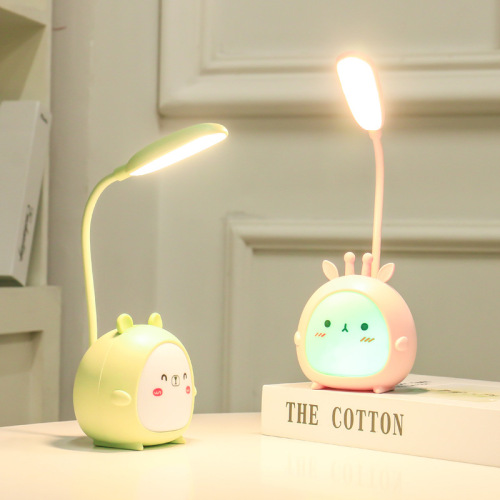 Cute Cartoon Student Dormitory Study Reading Lamp Eye Protection Small Bedroom USB Rechargeable Desk Lamp