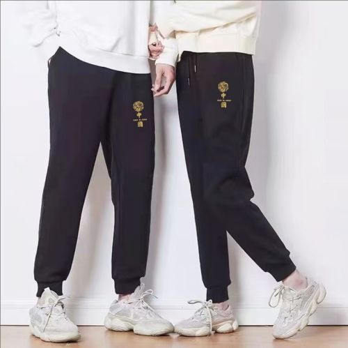 Cotton Couple Wear Combed Cotton Sweatpants Stretch Cotton Sports Pants Super Cotton Sportswear