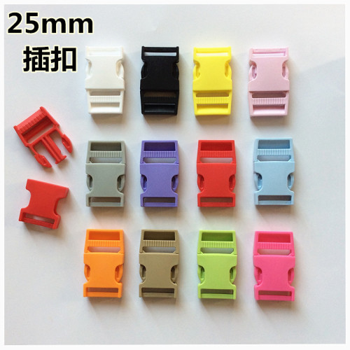 Luggage Accessories Buckle Plastic Insert Buckle Survival Clothing Safety Buckle Suitable for Wearing 25mm Ribbon 