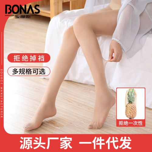 bonas pantyhose spring summer ultra-thin stockings women‘s flesh color sexy and invisible anti-snagging leggings socks wholesale