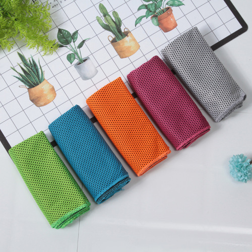 microfiber printed ice towel cold feeling sports towel outdoor cooling artifact fitness sweat absorbent towel cold feeling towel