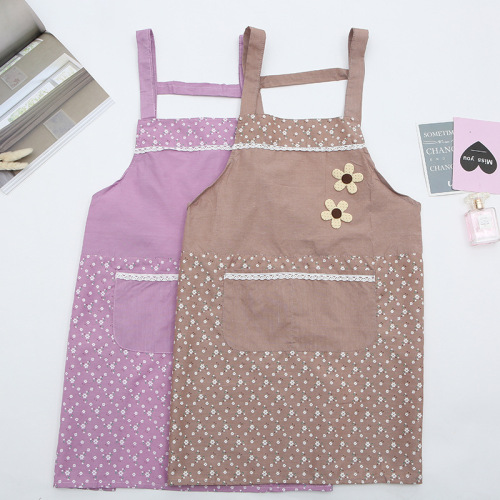 original design hand-wiping apron female simple apron household kitchen sleeveless apron with rag waterproof and oil-proof
