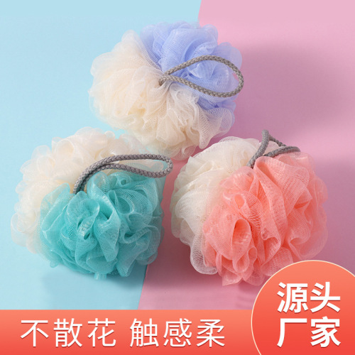 source manufacturer large bath ball back rubbing bath flower color matching household bath brush bath ball bath supplies wholesale