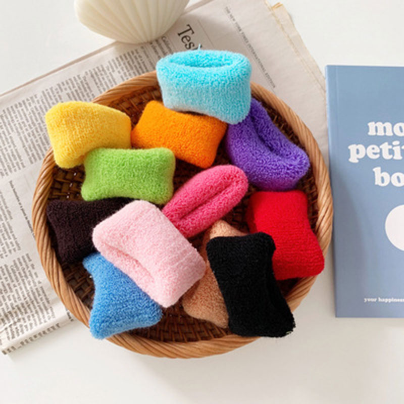 2021韩版简约高弹力糖果色发绳百搭毛巾圈粗发圈网红爆款头饰