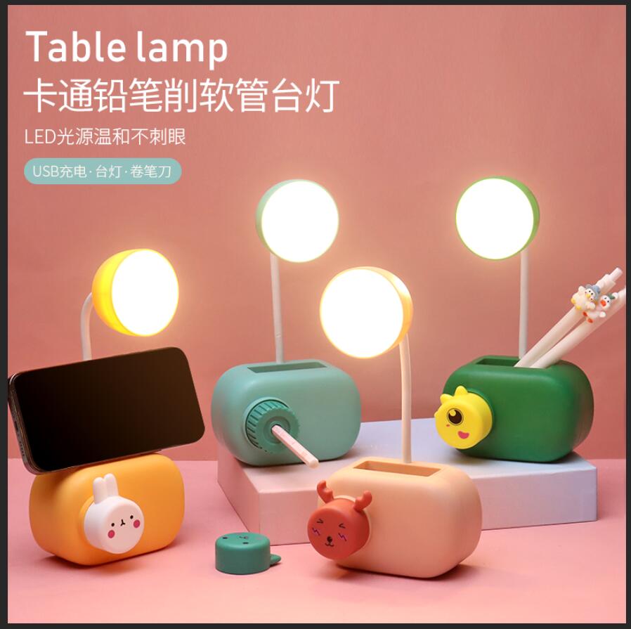 厂家直销多功能相机造形台灯带笔筒铅笔削桌面小摆件小夜灯