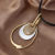 2021 New Foreign Trade Sweater Chain Women's Alloy Pendant Autumn Ornament Vintage Ornament Long Chain Necklace