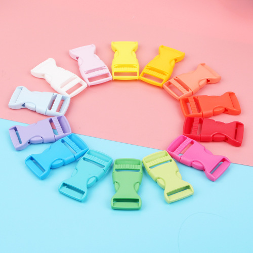 color plastic buckle 2.5cm buckle luggage accessories book bag buckle clothing accessories mother buckle ribbon connecting buckle