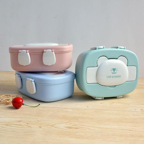 New Cute Cartoon Plastic Lunch Box Department Store Gift Student Creative Lunch Box Lunch Box