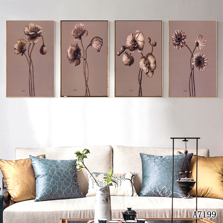 建筑风景布画油画装饰画相框装饰工艺壁画餐厅挂画玄关挂画