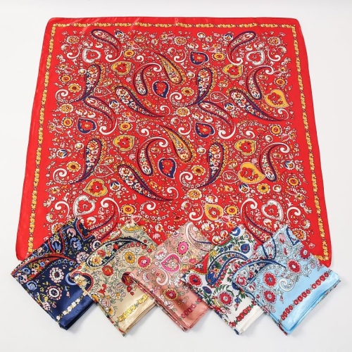 90 satin artificial silk printed scarf new pattern custom scarf fashion trend high-end shawl wholesale