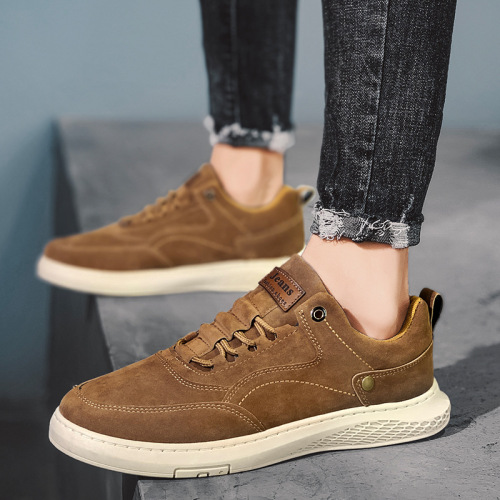 Autumn and Winter Casual Board Shoes Men‘s Low Top suede Breathable Men‘s Shoes Daily Versatile Shoes Solid Color Foreign Trade Shoe Men