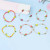 New and Refreshing Cute Strawberry Crystal Bracelet Elastic Rope Bracelet Student Goddess Essential Simple Fashion Style
