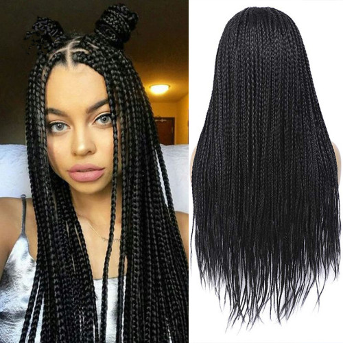 Cross-Border African Braid Wig European and American Style Wig Women‘s Box Braid Wigs Small Volume Dreadlocks Long Hair Wig