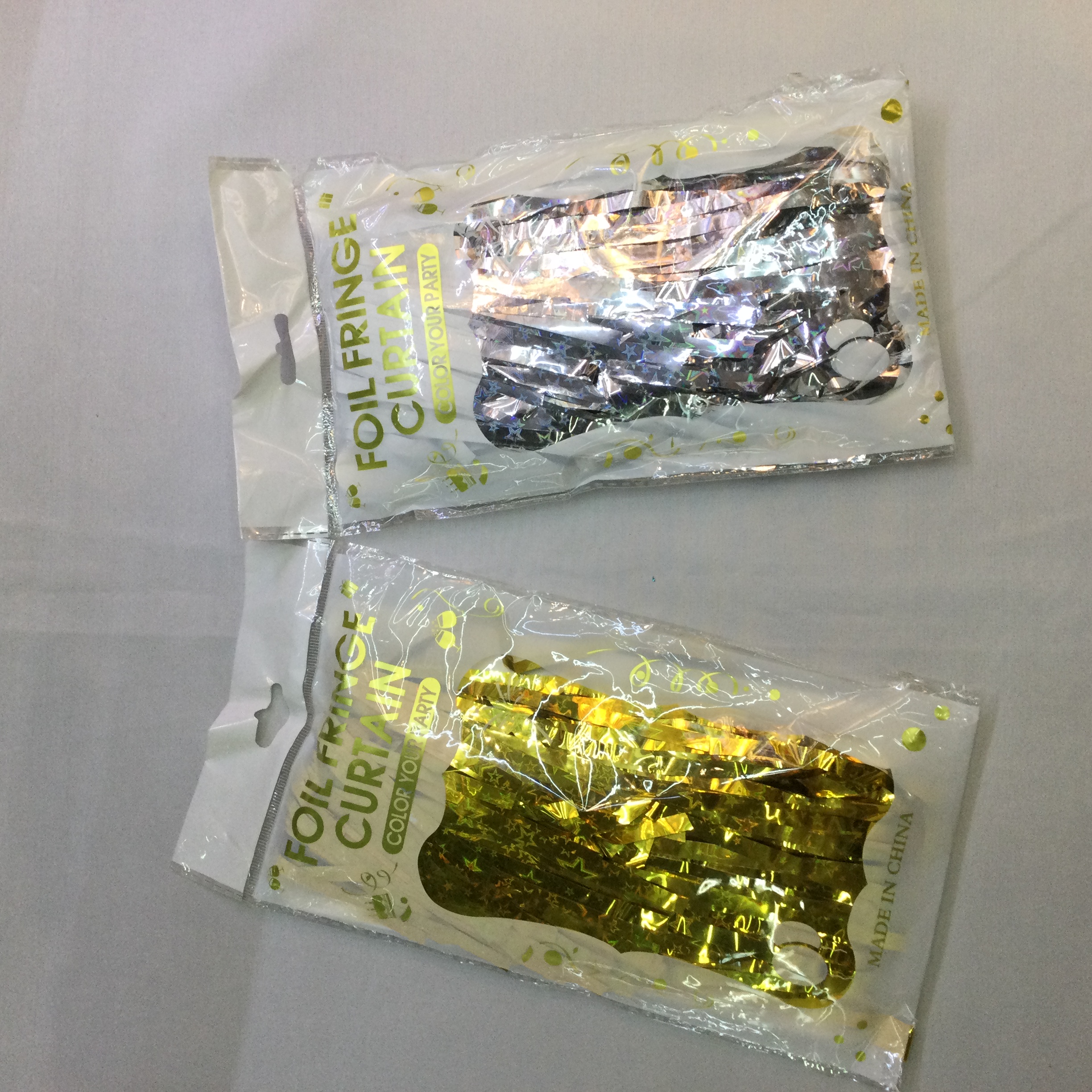 五角星造型雨丝帘门帘印造型背景墙彩条彩带背景装饰布置雨帘丝带