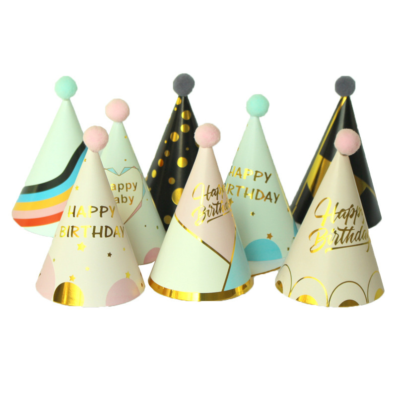 创意INS生日帽宝宝儿童成人生日派对