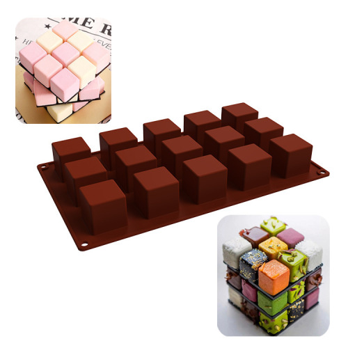 5 Even Cube Shape Square Cube Chocolate Mold Mousse Cake Mold Spot 