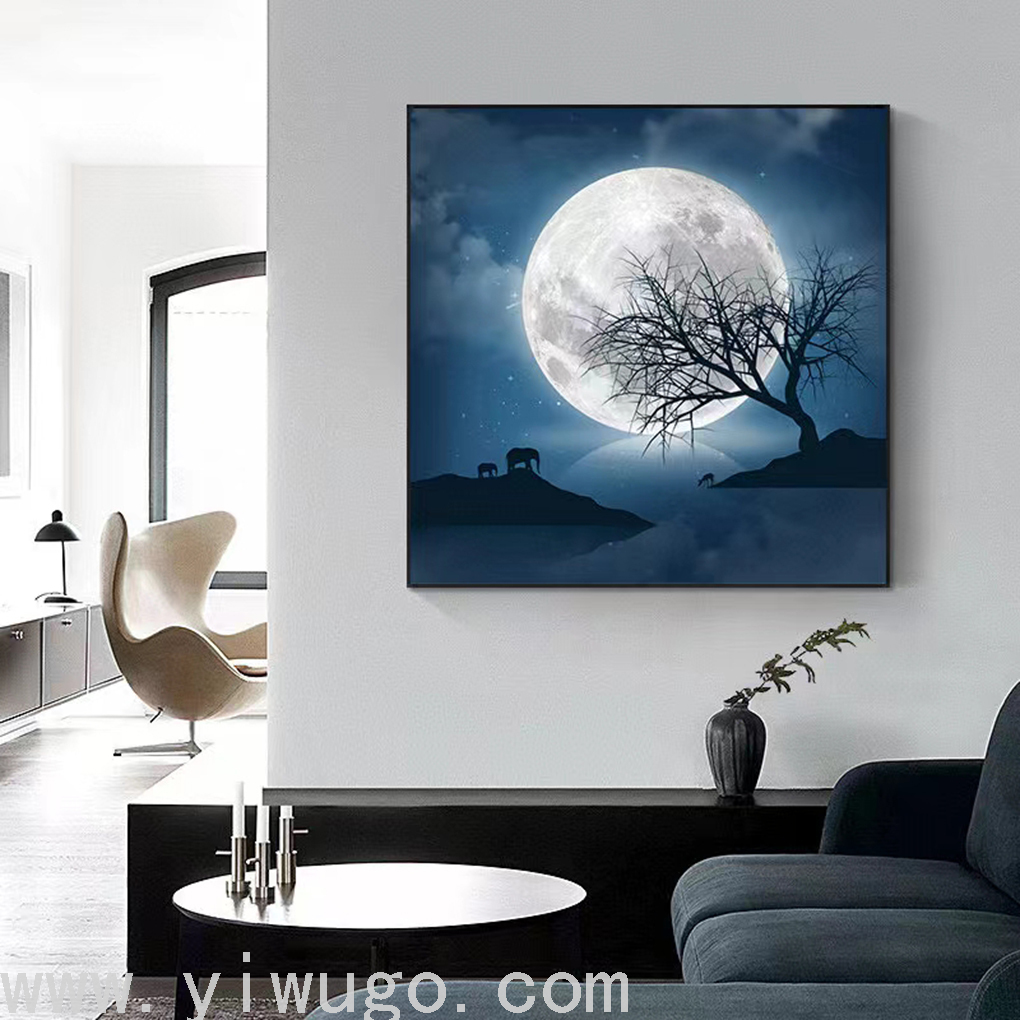 油画布喷绘装饰画30x30