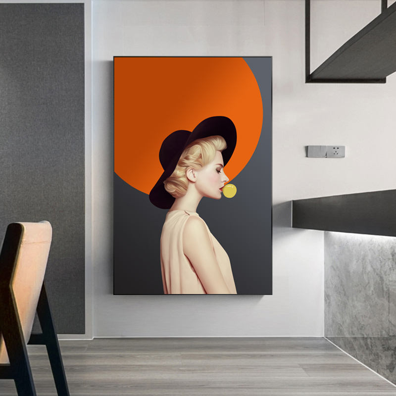 油画布喷绘装饰画70X90