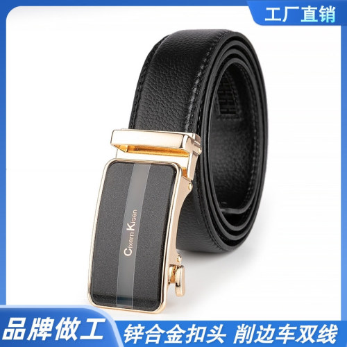 cixern kigen men‘s leather belt fashion business casual automatic buckle pu big brand belt factory wholesale