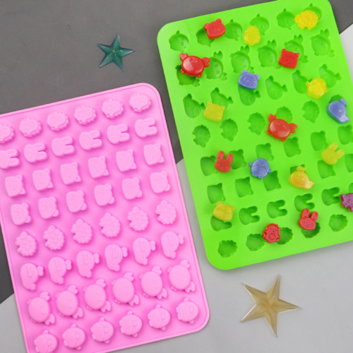 8 Even Cute Animal Creative Silicone Soft Candy Mold DIY Epoxy Mold Chocolate Ice Mold 