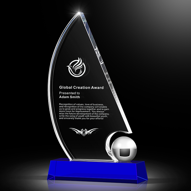 水晶奖杯定制奖牌授权牌定做创意比赛冠军优秀员工颁奖退休纪念品