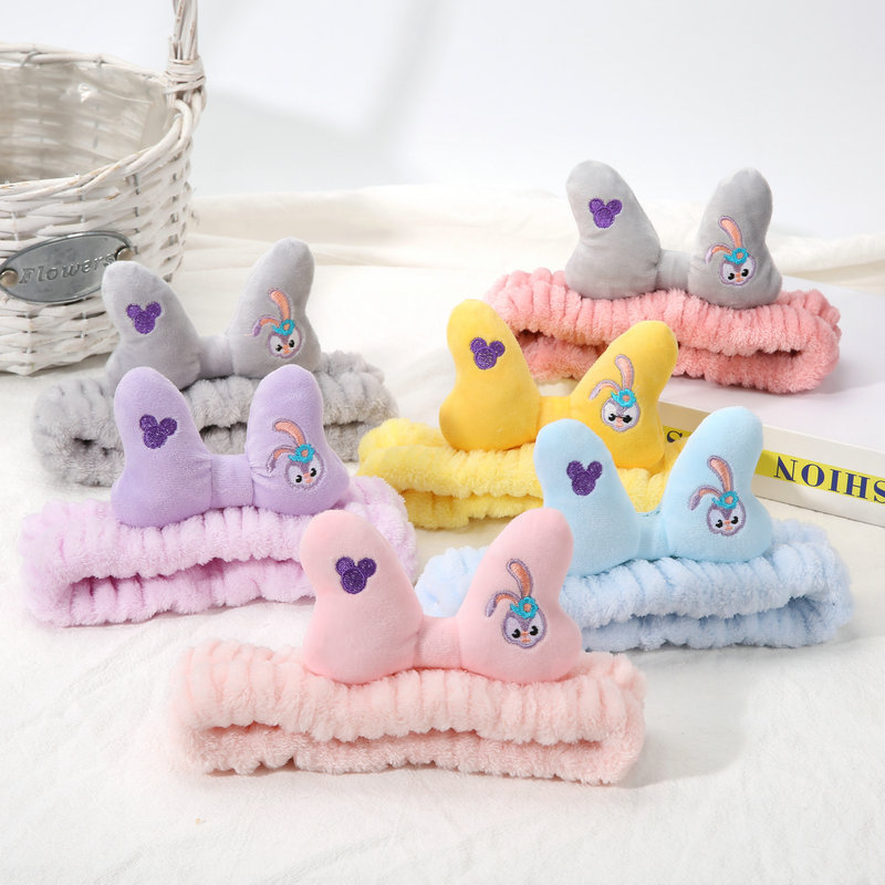 2021新款卡通星黛露刺绣蝴蝶结束发带洗脸敷面膜化妆可爱爆款发饰