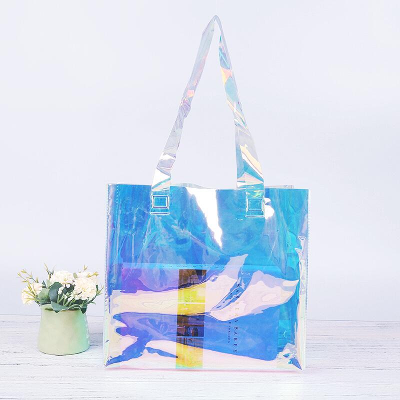 厂家pvc袋子镭射手提袋tpu幻彩袋购物袋镭射袋定做礼品袋可印logo