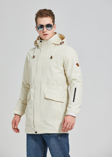 high-end outdoor shell jacket wind-resistant clothing ski suit work clothes fleece liner three-in-one shell jacket