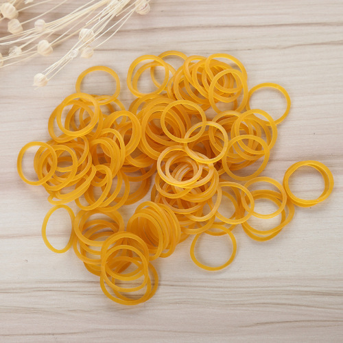 .8*1.4 Yellow Transparent Rubber Band Small Size Home Office Environmental Protection rubber Ring Industrial Rubber Products Wholesale 