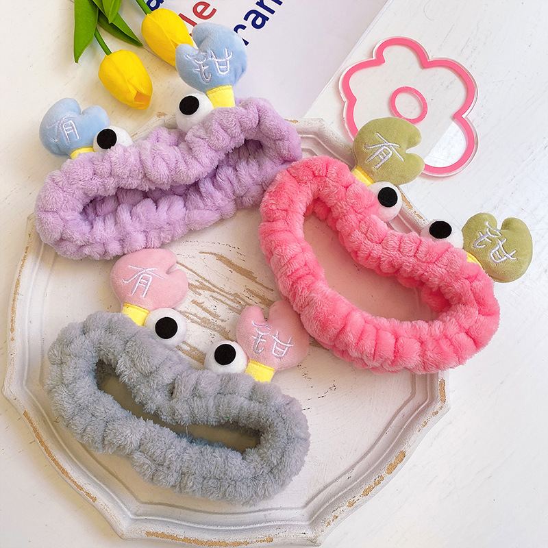 2021新款韩版可爱螃蟹有钳洗脸束发带搞怪敷面膜化妆百搭爆款发饰