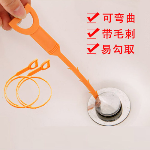 Smiling Face Cleaning Hook Sewer Hair Cleaner Pipe Drainage Facility Bathroom Sink Drain Cleaning Hook