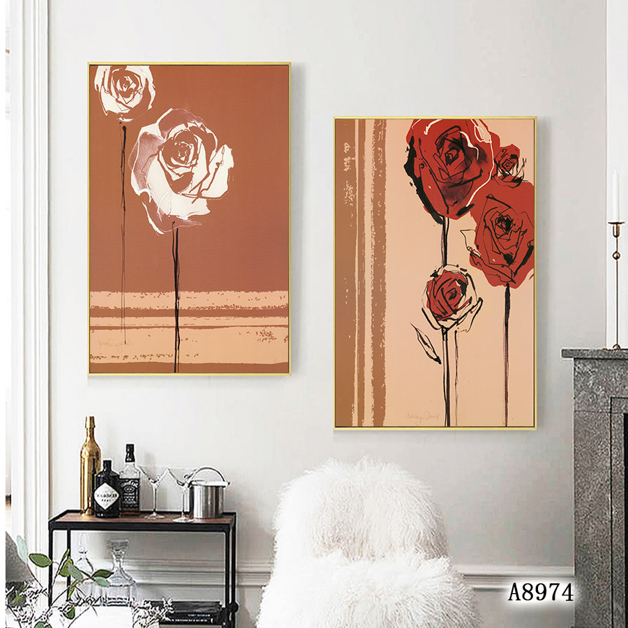 花卉布画风景油画装饰画相框装饰工艺壁画餐厅挂画装饰字画挂画