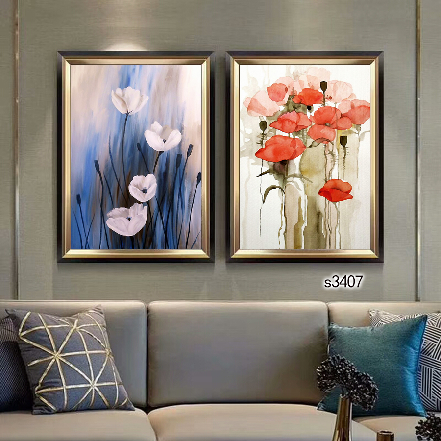 花卉布画风景油画装饰画相框装饰工艺壁画餐厅挂画装饰字画挂画