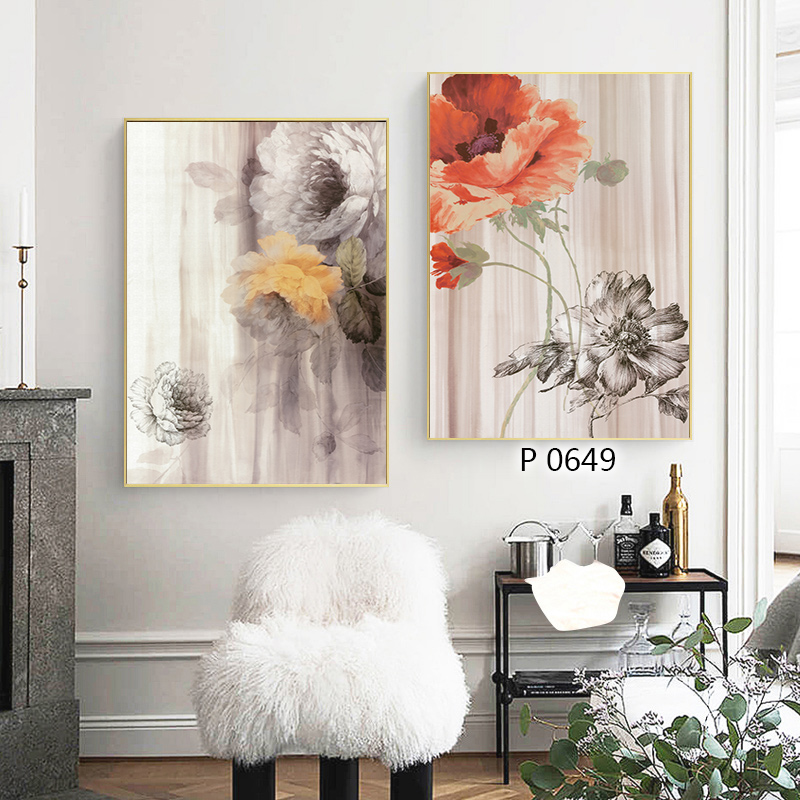 花卉布画风景油画装饰画相框装饰工艺壁画餐厅挂画装饰字画挂画