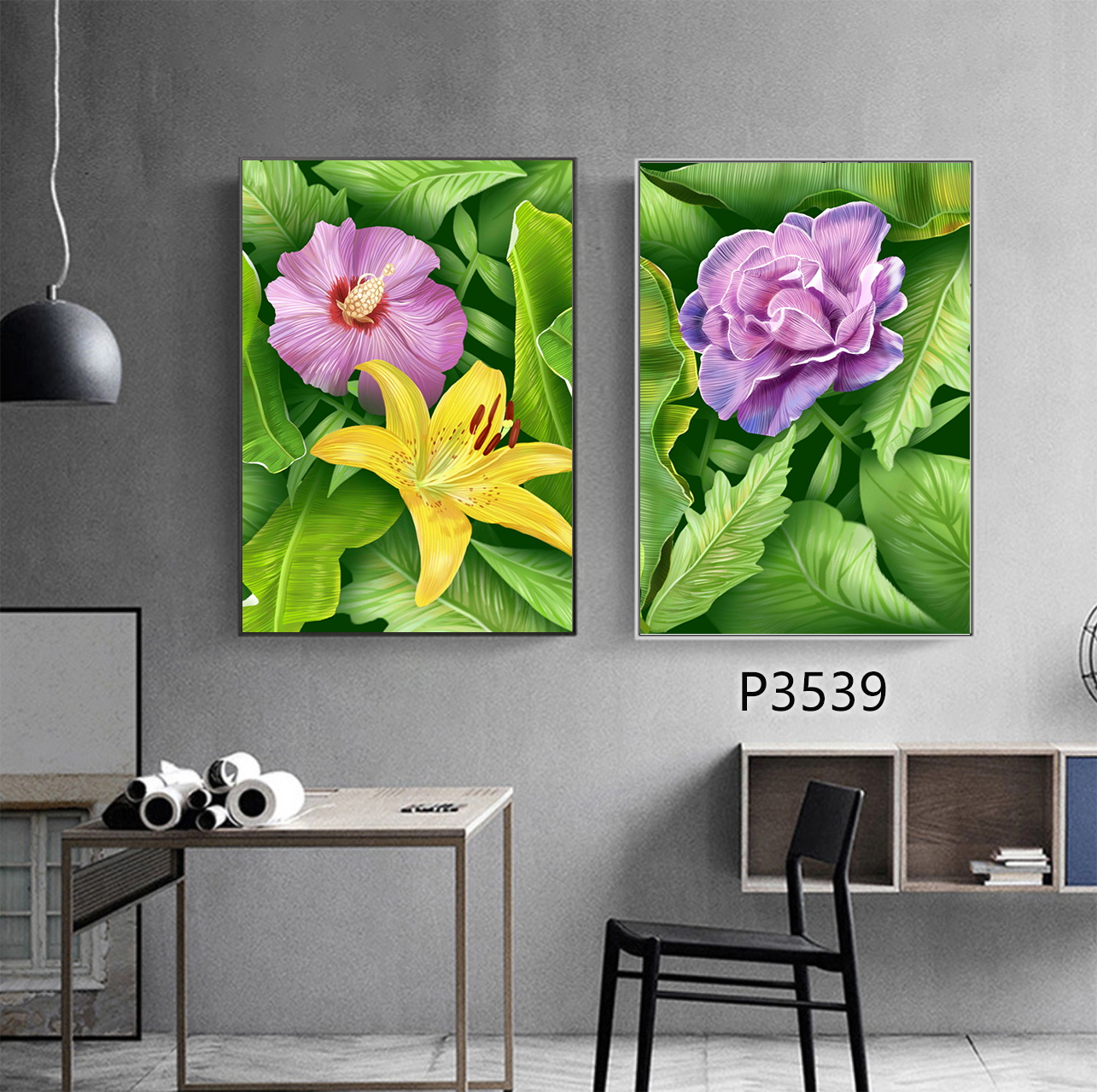 花卉布画风景油画装饰画相框装饰工艺壁画餐厅挂画装饰字画挂画