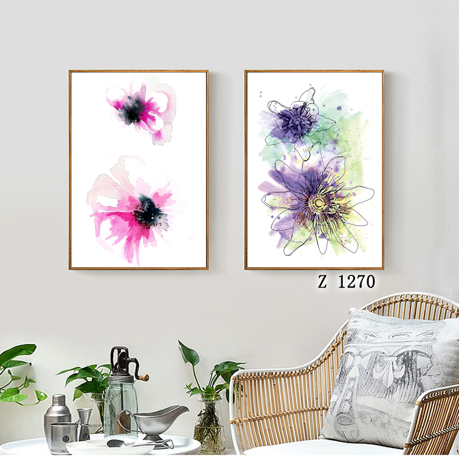 花卉布画风景油画装饰画相框装饰工艺壁画餐厅挂画装饰字画挂画