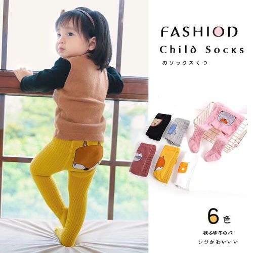 Baby Girl Bottoming Socks Printed Cartoon Male and Female Baby Pantyhose Cotton Butt Pants Factory Wholesale