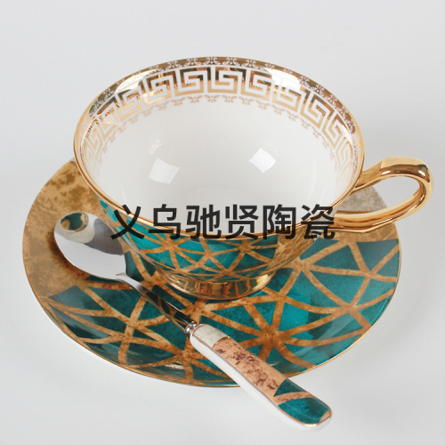 high bone china ceramic coffee cup and saucer ceramic cup flower tea cup gift daily necessities