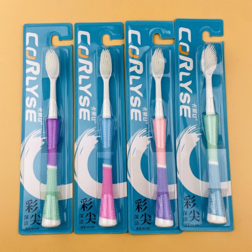 Daily Necessities Wholesale Calais 629 Small Waist Adult Soft-Bristle Toothbrush