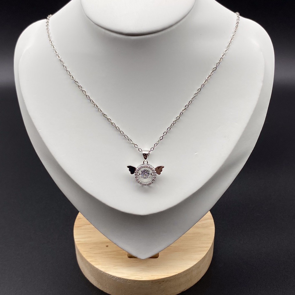 新款日韩施家镀银灵动项链女批发ins抖音快手网红气质锁骨链吊坠