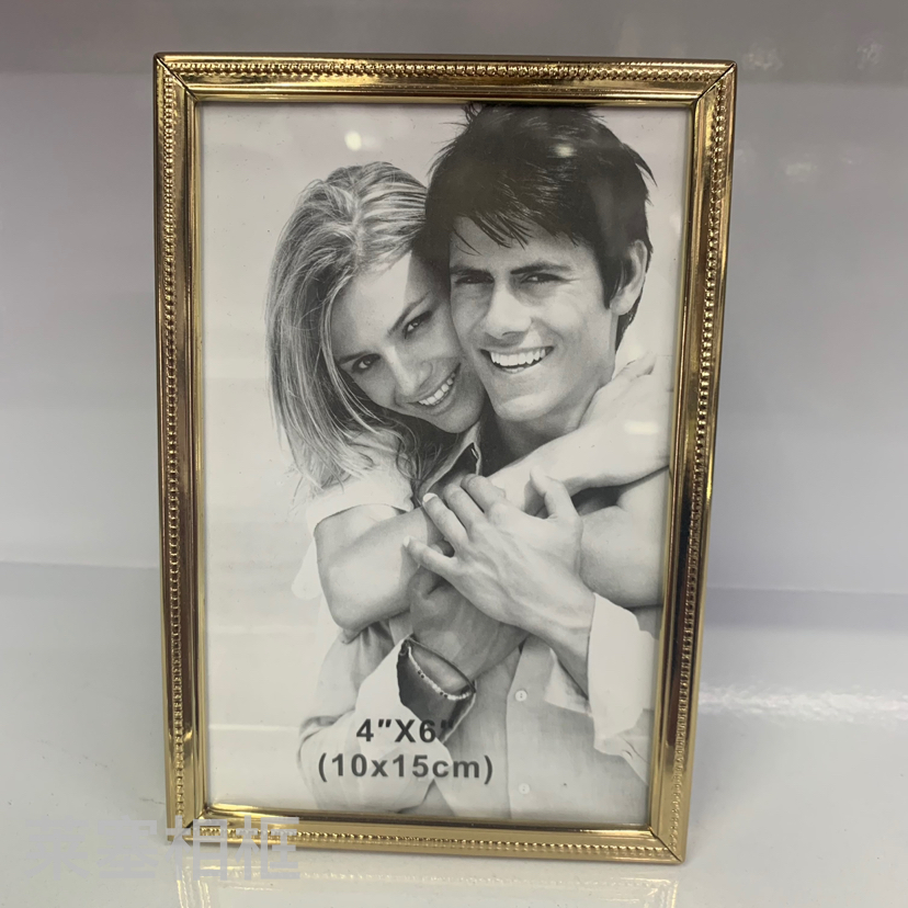 金色点点铁电镀金色玻璃创意摆件照片家居装饰礼物工艺品金属相框